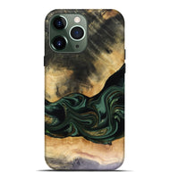 iPhone 13 Pro Max Wood Live Edge Phone Case - Ahmir (Green, 816140)