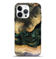 iPhone 15 Pro Max Wood Live Edge Phone Case - Ahmir (Green, 816140)
