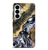 Galaxy S26 Plus Wood Live Edge Phone Case - Kassie (Black & White, 816141)