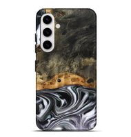 Galaxy S25 Plus Wood Live Edge Phone Case - Kayson (Black & White, 816143)