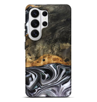 Galaxy S26 Ultra Wood Live Edge Phone Case - Kayson (Black & White, 816143)