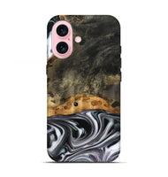 iPhone 17 Wood Live Edge Phone Case - Kayson (Black & White, 816143)