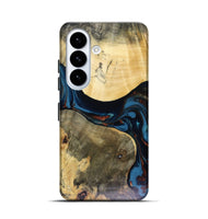 Galaxy S26 Wood Live Edge Phone Case - Melinda (Teal & Gold, 816148)