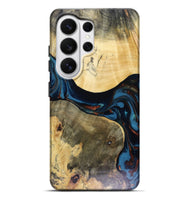 Galaxy S26 Ultra Wood Live Edge Phone Case - Melinda (Teal & Gold, 816148)