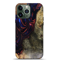 iPhone 13 Pro Max Wood Live Edge Phone Case - Cruz (Red, 816150)