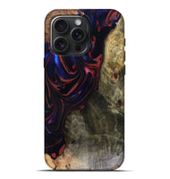 iPhone 16 Pro Max Wood Live Edge Phone Case - Cruz (Red, 816150)
