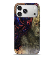 iPhone 17 Pro Max Wood Live Edge Phone Case - Cruz (Red, 816150)