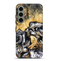 Galaxy S24 Plus Wood Live Edge Phone Case - Bjorn (Black & White, 816152)
