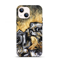 iPhone 13 Wood Live Edge Phone Case - Bjorn (Black & White, 816152)