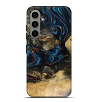 Galaxy S24 Plus Wood Live Edge Phone Case - Durward (Teal & Gold, 816166)