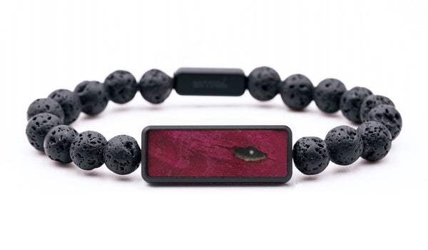 Lava Bead Wood Bracelet - Cayden (Wood Burl, 816703)