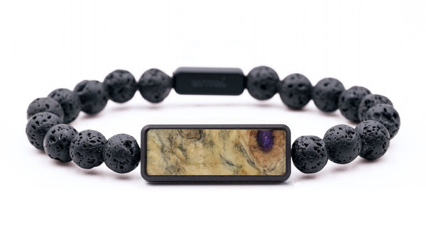 Lava Bead Wood Bracelet - Victor (Wood Burl, 816715)