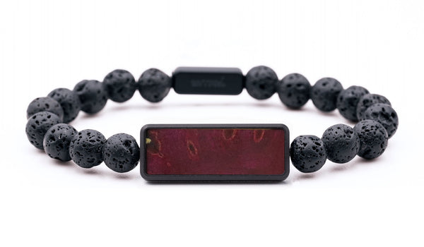 Lava Bead Wood Bracelet - Eugene (Wood Burl, 816736)