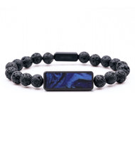 Lava Bead ResinArt Bracelet - Maxine (Blue, 816782)