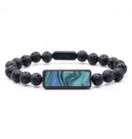 Lava Bead ResinArt Bracelet - Laverne (Blue, 816783)