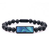 Lava Bead ResinArt Bracelet - Emilee (Blue, 816790)