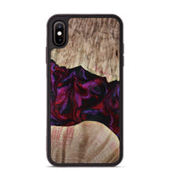 iPhone Xs Max Wood Phone Case - Eliana (Red, 817620)