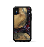 iPhone Xs Wood Phone Case - Zelda (Red, 817623)