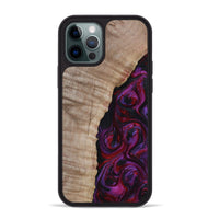 iPhone 12 Pro Max Wood Phone Case - Effie (Red, 817702)