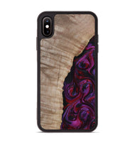 iPhone Xs Max Wood Phone Case - Effie (Red, 817702)