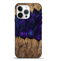 iPhone 15 Pro Max Wood Live Edge Phone Case - Angus (Purple, 818242)