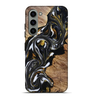 Galaxy S23 Plus Wood Live Edge Phone Case - Katy (Black & White, 818245)