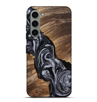 Galaxy S23 Plus Wood Live Edge Phone Case - Siena (Black & White, 818251)