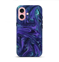 iPhone 16 ResinArt Live Edge Phone Case - Nick (Purple, 818254)