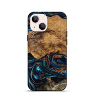 iPhone 13 mini Wood Live Edge Phone Case - Rubi (Ancient Olive, 818744)