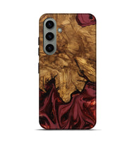Galaxy S24 Wood Live Edge Phone Case - Booker (Ancient Olive, 818746)