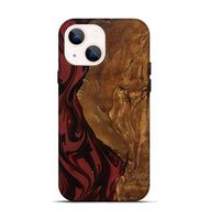 iPhone 13 Wood Live Edge Phone Case - Sylas (Ancient Olive, 818757)
