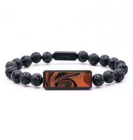 Lava Bead ResinArt Bracelet - Evangeline (Red, 818873)