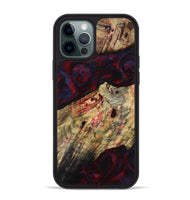 iPhone 12 Pro Max Wood Phone Case - Adyson (Red, 819033)