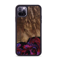 iPhone 11 Pro Max Wood Phone Case - Royal (Red, 819036)