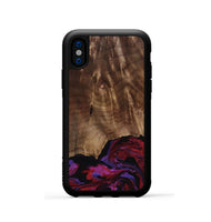iPhone Xs Wood Phone Case - Royal (Red, 819036)