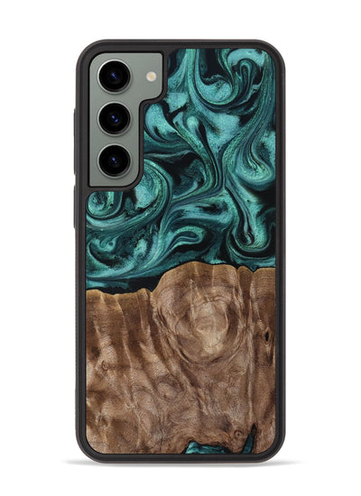 Galaxy S23 Plus Wood Phone Case - Desirae (Ancient Olive, 819099)