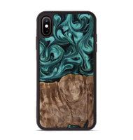 iPhone Xs Max Wood Phone Case - Desirae (Ancient Olive, 819099)