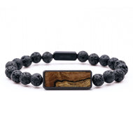 Lava Bead Wood Bracelet - Javier (Wood Burl, 819148)