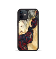 iPhone 12 mini Wood Phone Case - Ocie (Red, 819533)