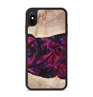 iPhone Xs Max Wood Phone Case - Tonia (Red, 819629)