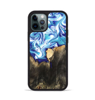 iPhone 12 Pro Wood Phone Case - Kaiya (Blue, 819669)