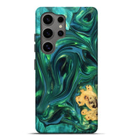 Galaxy S25 Ultra Wood Live Edge Phone Case - Ermias (Green, 819769)