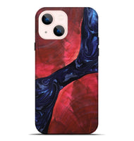 iPhone 14 Plus Wood Live Edge Phone Case - Zetta (Blue, 819784)