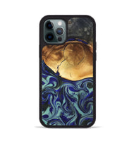 iPhone 12 Pro Wood Phone Case - Antonia (Blue, 819799)