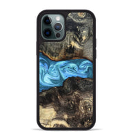 iPhone 12 Pro Max Wood Phone Case - Gatlin (Blue, 819835)