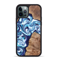 iPhone 12 Pro Max Wood Phone Case - Jiraiya (Blue, 819836)
