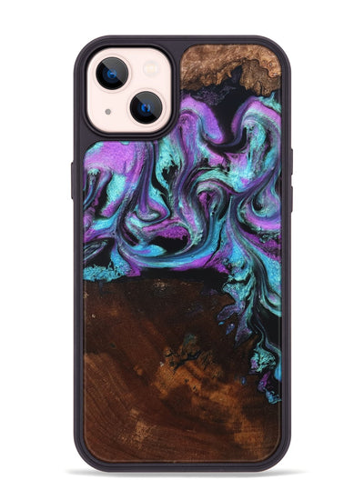 iPhone 14 Plus Wood Phone Case - Harding (Purple, 819896)