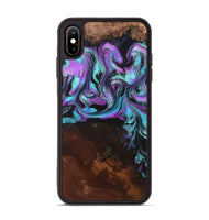 iPhone Xs Max Wood Phone Case - Harding (Purple, 819896)
