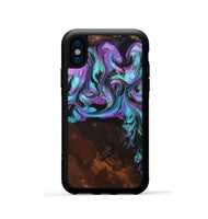 iPhone Xs Wood Phone Case - Harding (Purple, 819896)