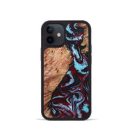 iPhone 12 mini Wood Phone Case - Marco (Red, 819898)